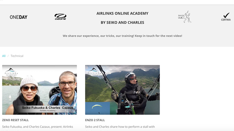 Airlinks Online Academy is ON !!! - Airlinks Academy Paragliding by Seiko  Fukuoka & Charles Cazaux